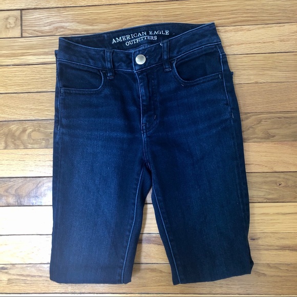 American Eagle dark denim hi rise jegging jeans - Picture 4 of 8